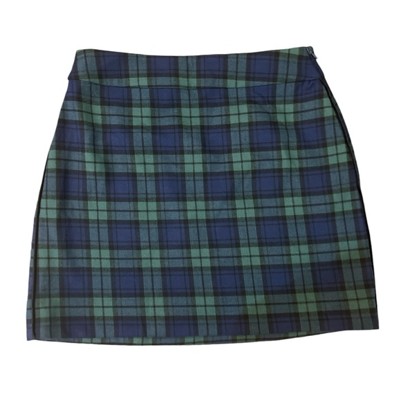 NWT Vineyard Vines Size 4 Plaid Mini Skirt Wool Blend - Picture 1 of 8